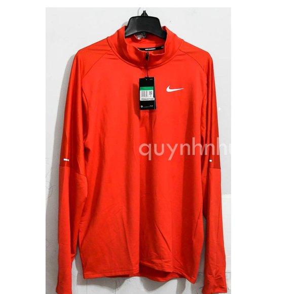Nike Dri-FIT Men's 1/2-Zip Running Top RED - Picture 2 of 7